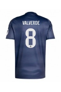 Real Madrid Federico Valverde #8 Voetbaltruitje Uit tenue 2025-26 Korte Mouw